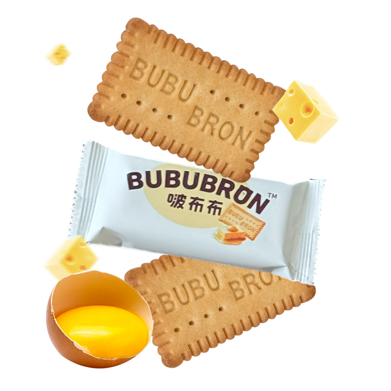 بسكويت بنكهة جبن البيض DHA عالي البروتين
